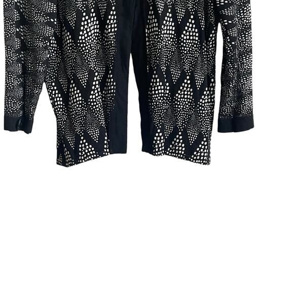 Cable & Gauge Women Cardigan L Black Crew Neck 3/4 Sleeve 3 Large Button Closure - Picture 6 of 10